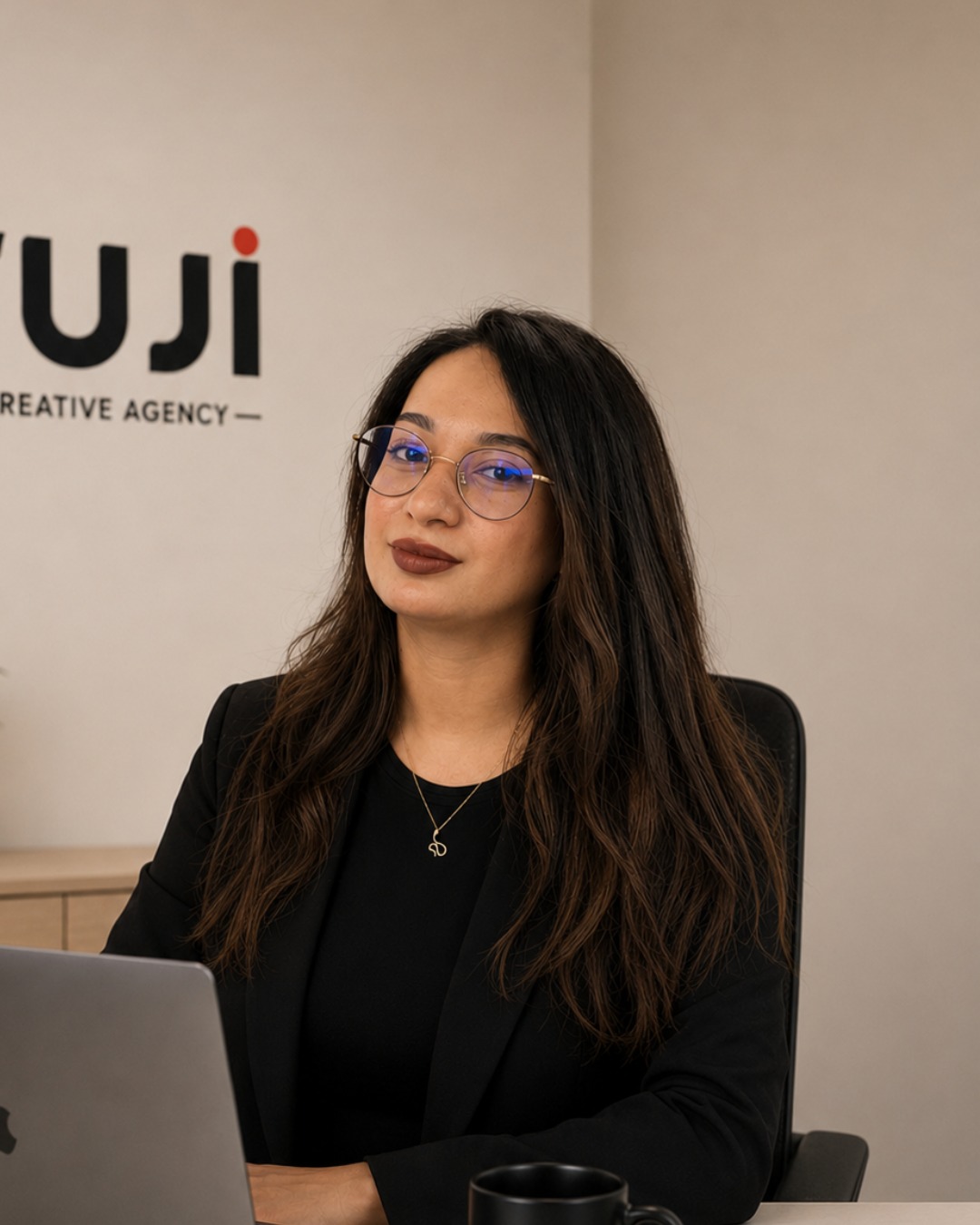 Portrait de Nouhaila El Manar, fondatrice de Fuji Creative Agency